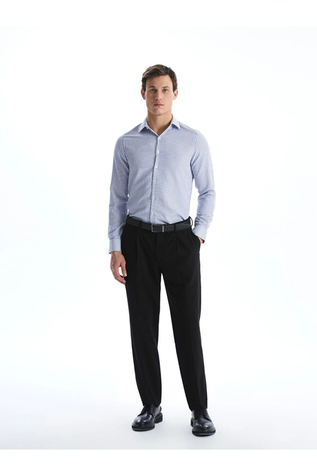 LCWAIKIKI Formal Slim Fit Uzun Kollu Çizgili Erkek Gömlek