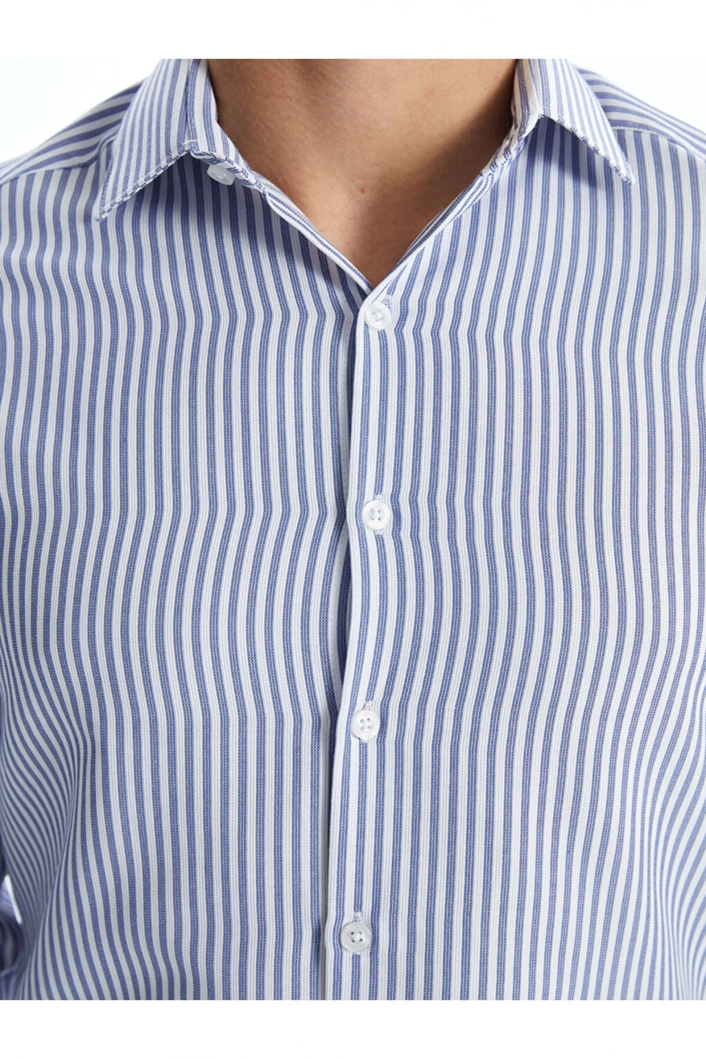 LCWAIKIKI Formal Slim Fit Uzun Kollu Çizgili Erkek Gömlek