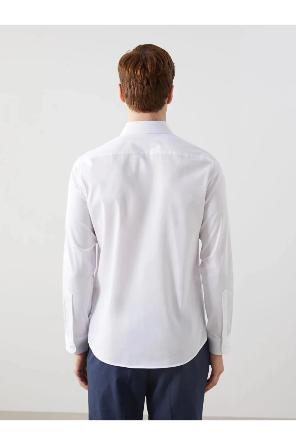 LCWAIKIKI Formal Slim Fit Uzun Kollu Gabardin Erkek Gömlek-9