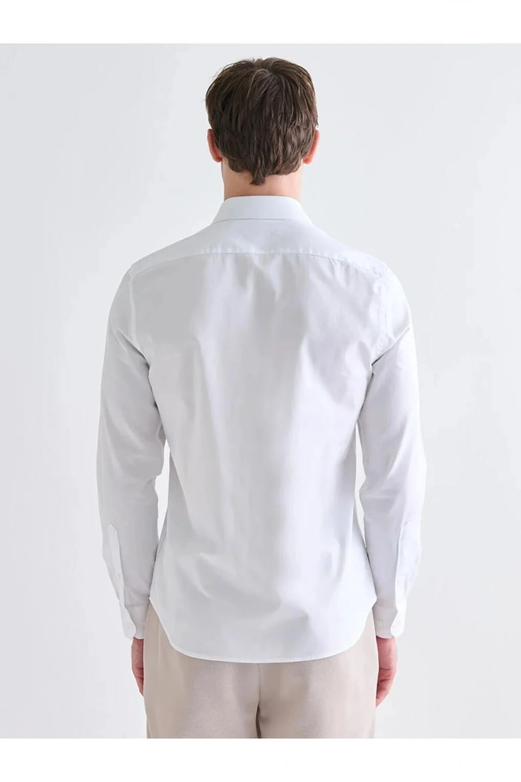 LCWAIKIKI Formal Slim Fit Uzun Kollu Gabardin Erkek Gömlek-9