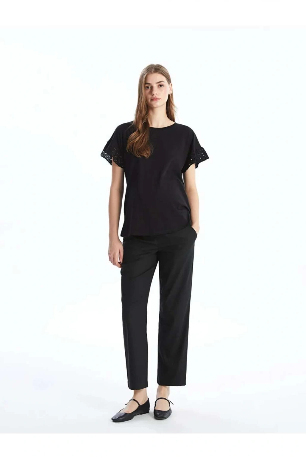 LCWAIKIKI Maternity Siyah Karın Panelli Hamile Pantolon