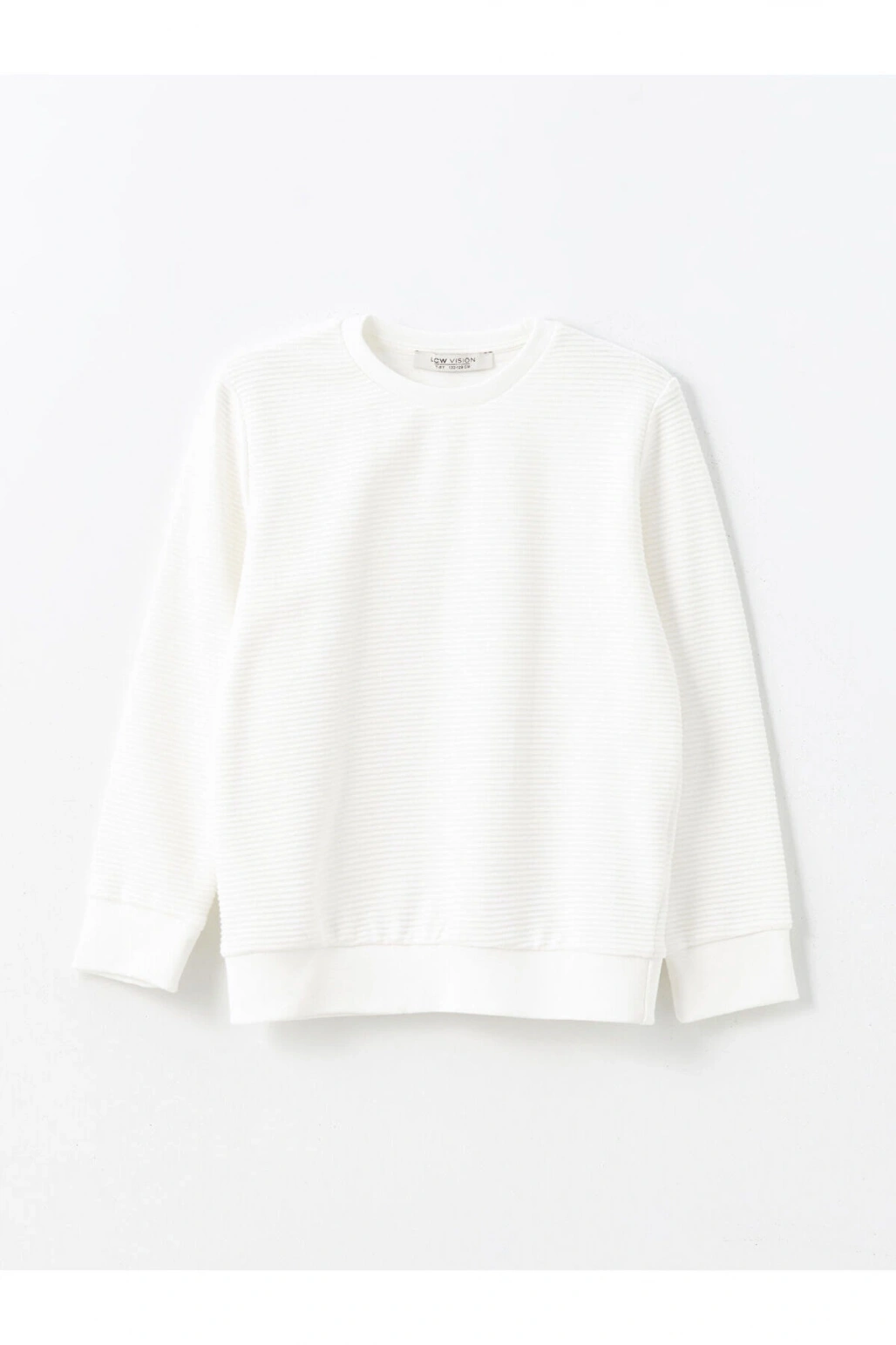 LCWK Bisiklet Yaka Dokulu Erkek Çocuk Sweatshirt