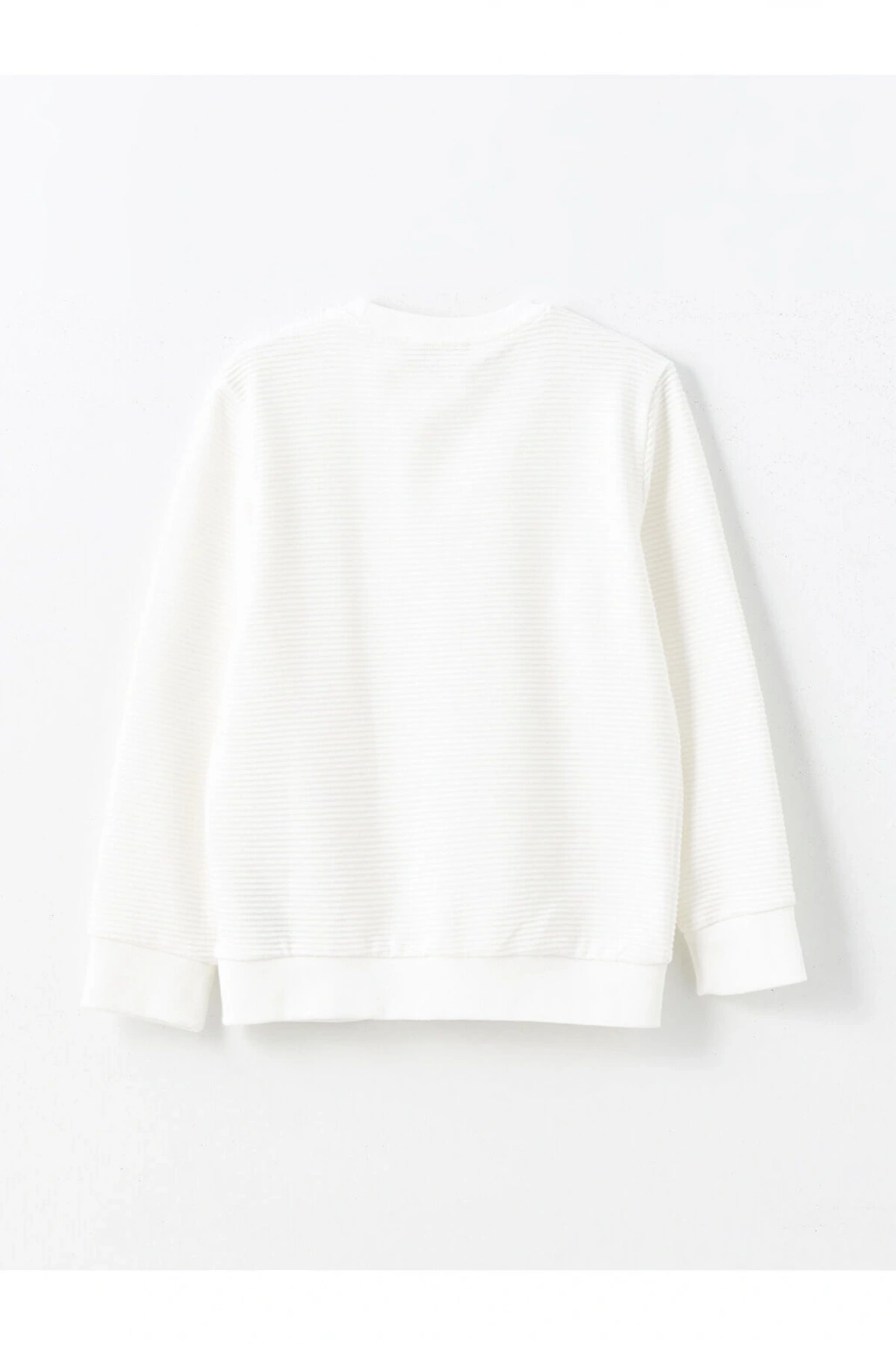 LCWK Bisiklet Yaka Dokulu Erkek Çocuk Sweatshirt