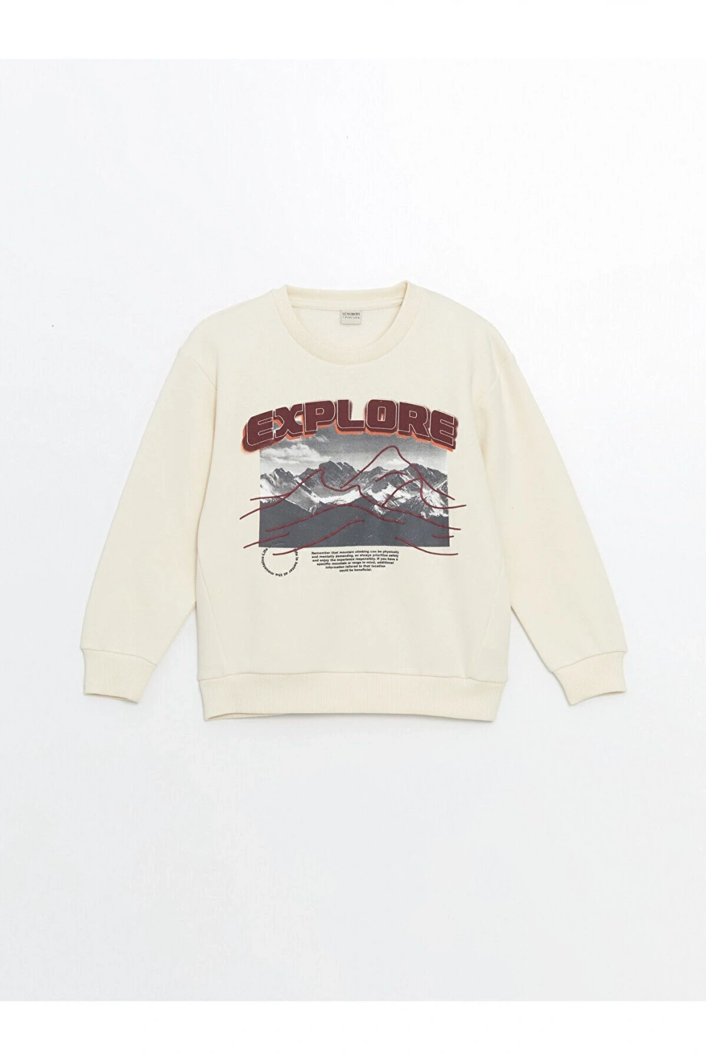 LCWK Bisiklet Yaka Erkek Çocuk Kalın Sweatshirt