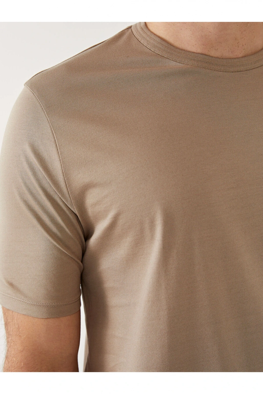 Lcwk Bisiklet Yaka Kısa Kollu Penye Erkek Tişört