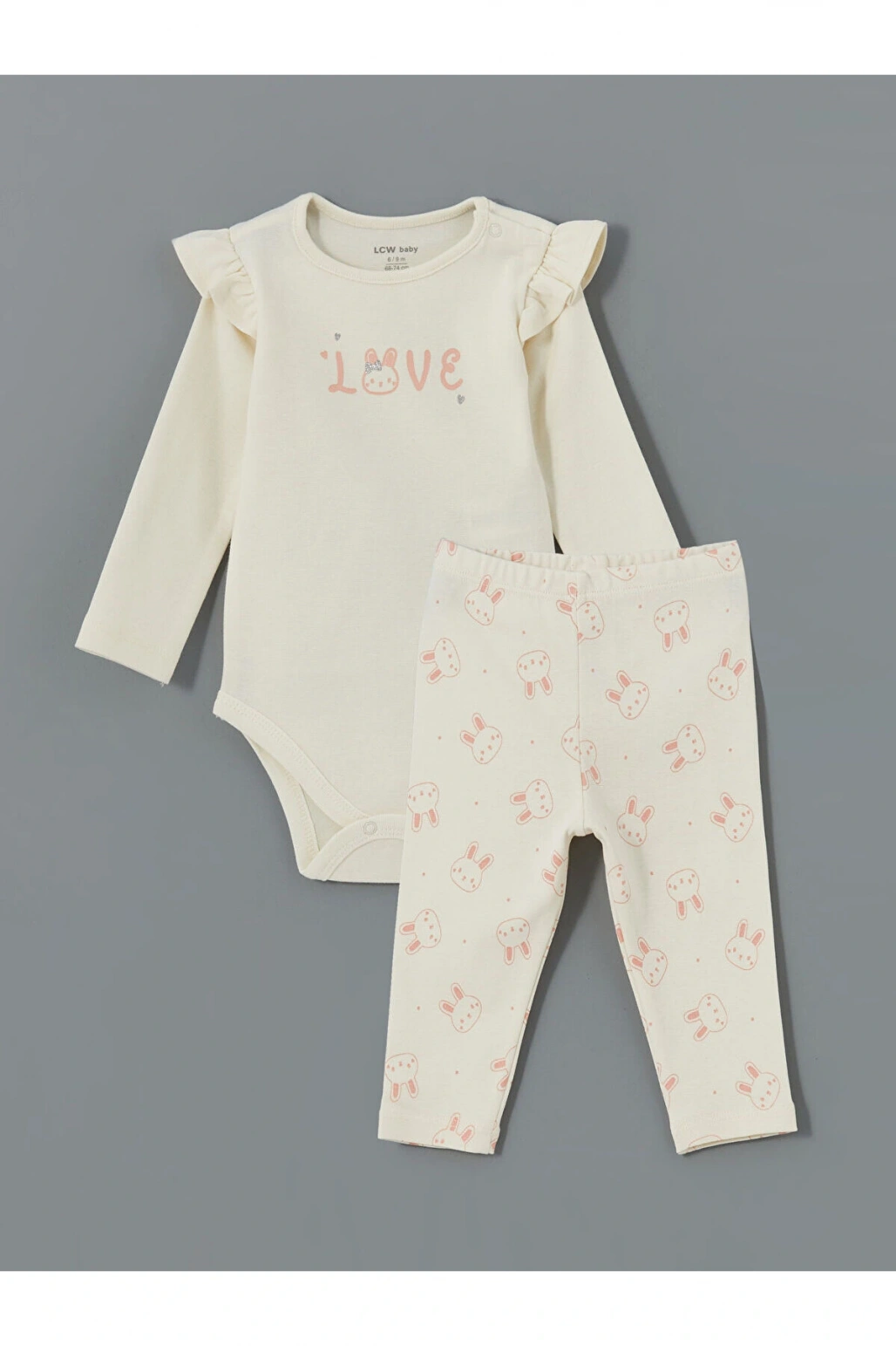 Lcwk Bisiklet Yaka Kız Bebek Hastane Çıkış Seti