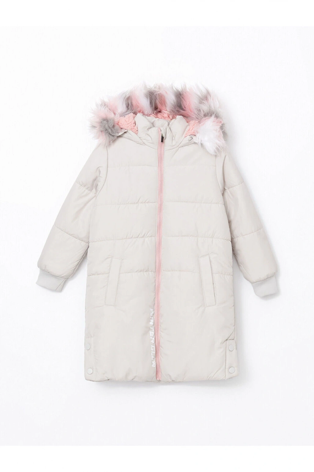 Lcwk Kapüşonlu Kız Çocuk Kaban