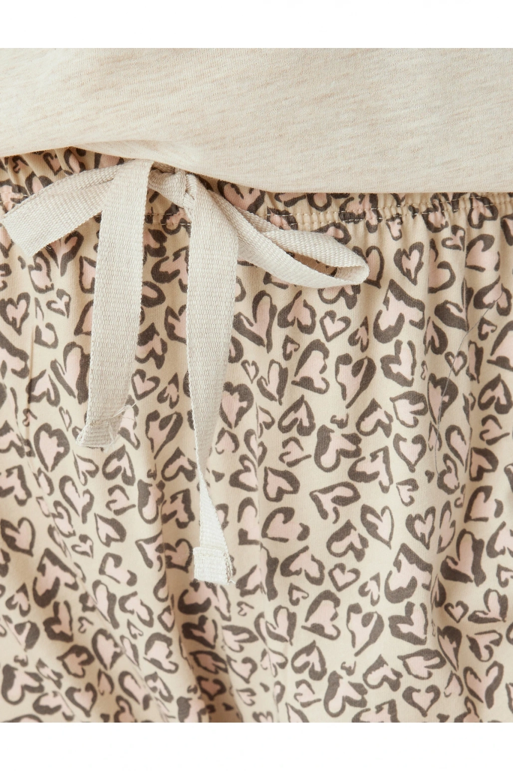 Bej Melanj Kadın Pijama Takımı 5WLK40044MK