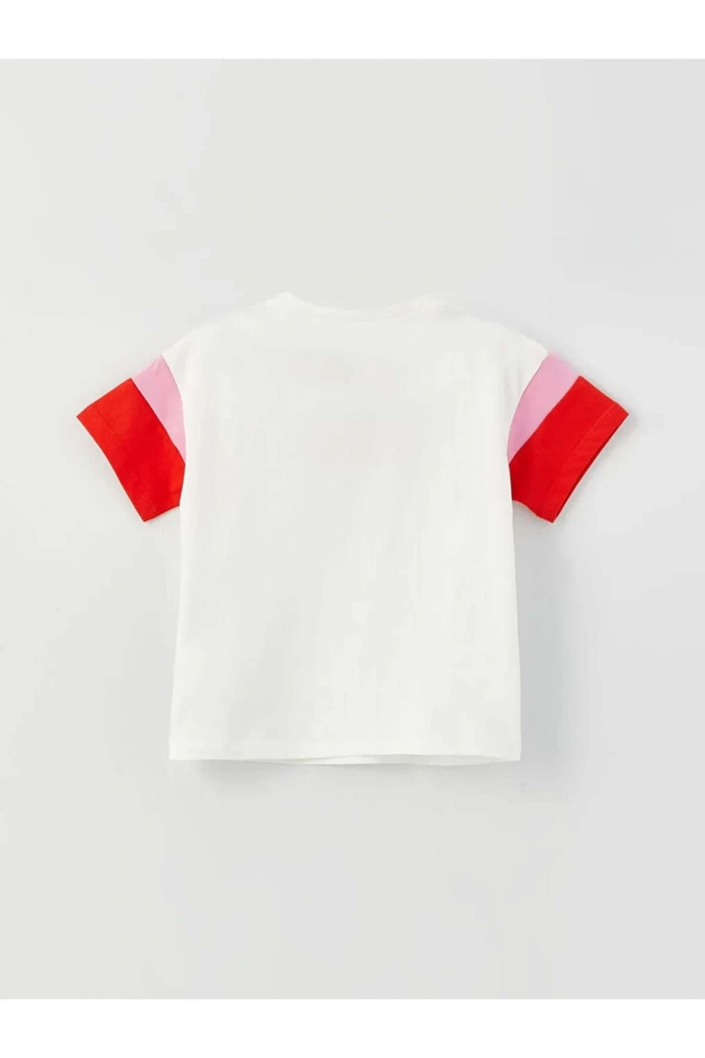 Linalin by Pelin Akil Ekru Bisiklet Yaka Kısa Kollu Baskılı Kız Bebek Tişört Anne Kız Kombini