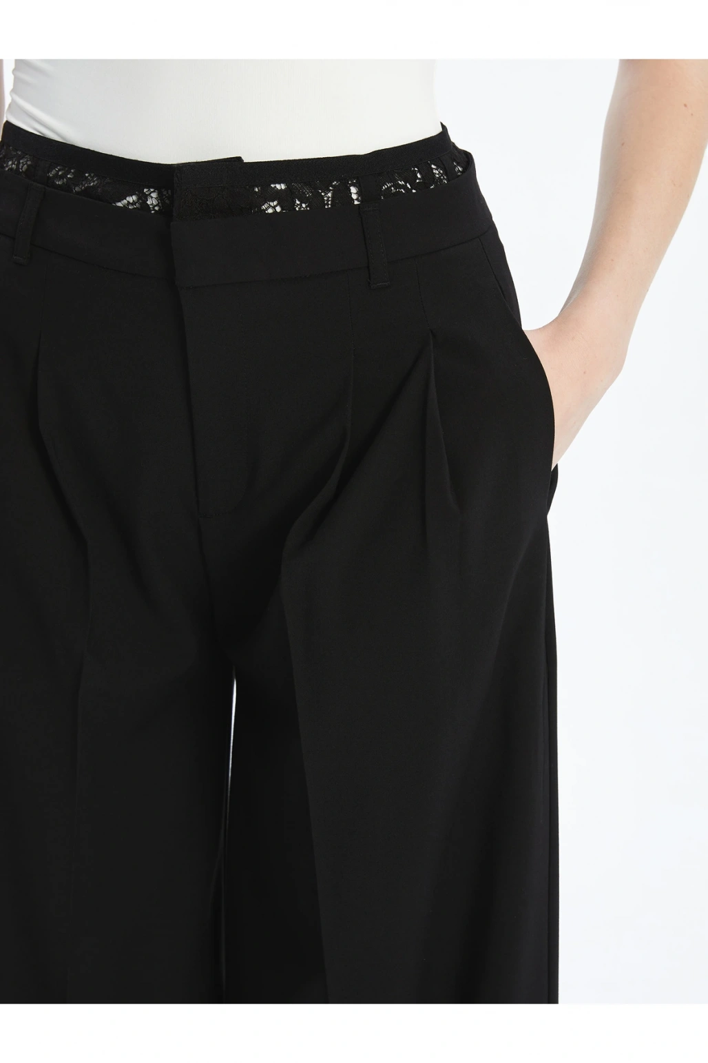 Loose Fit Pileli Kadın Pantolon