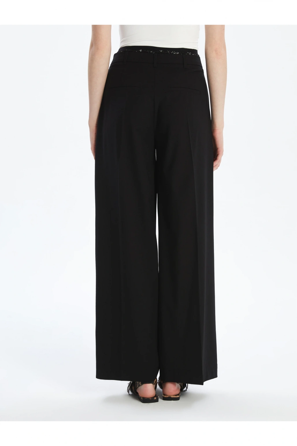 Loose Fit Pileli Kadın Pantolon