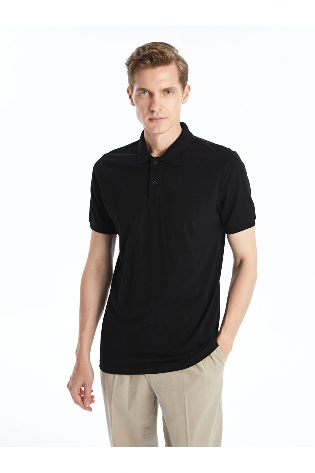 Lw - Polo Yaka Kısa Kollu Pike Erkek Tişört