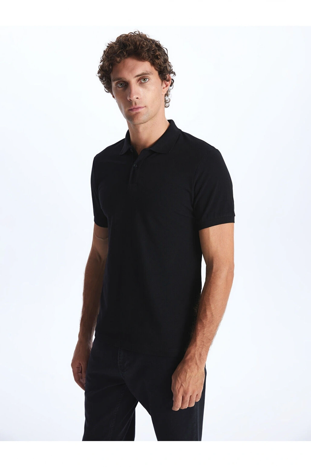 Lw - Polo Yaka Kısa Kollu Pike Erkek Tişört