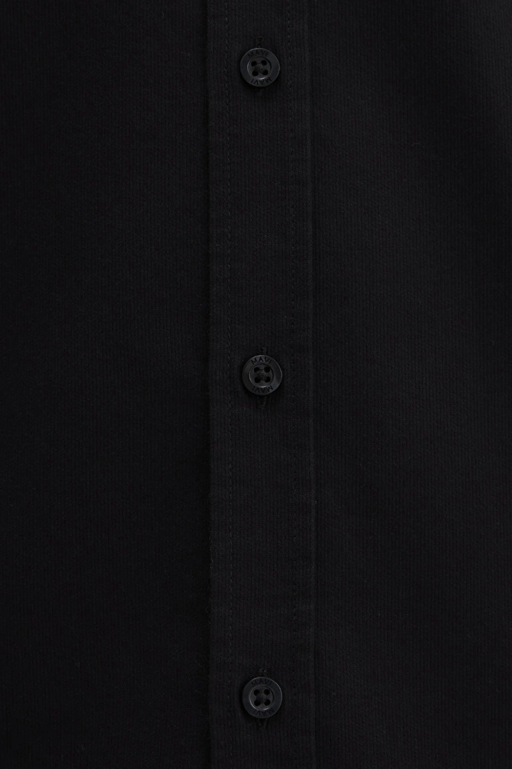 M Logo Nakışlı Siyah Gömlek