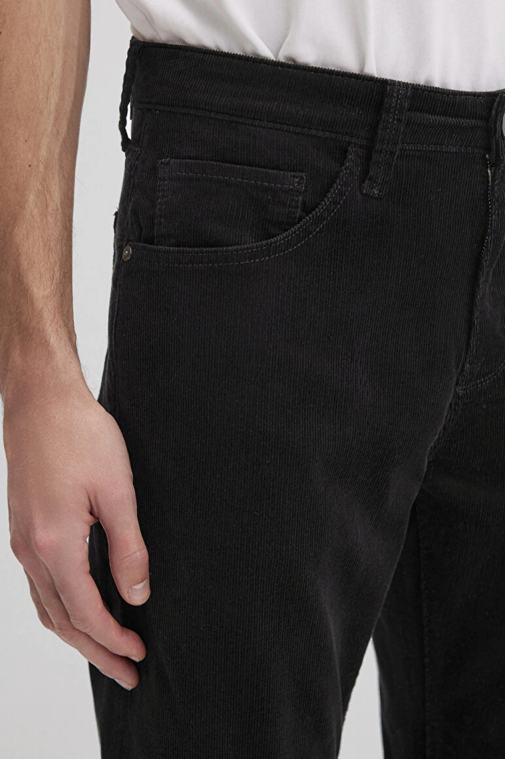 Marcus Siyah Kadife Pantolon