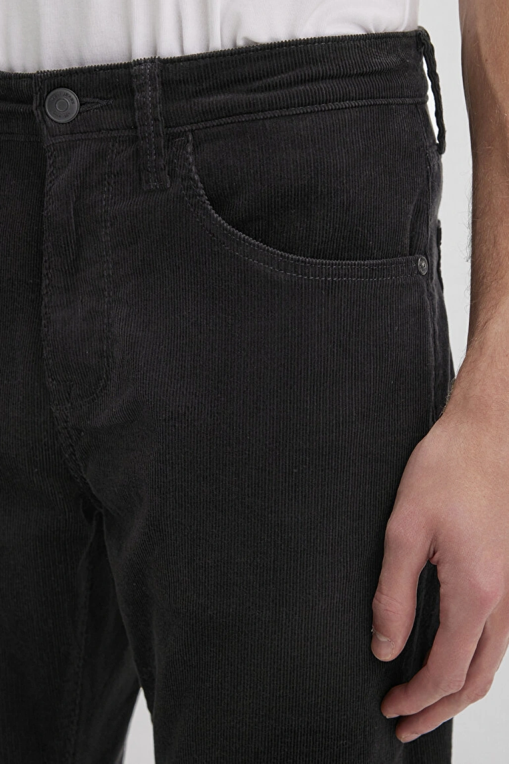 Marcus Siyah Kadife Pantolon