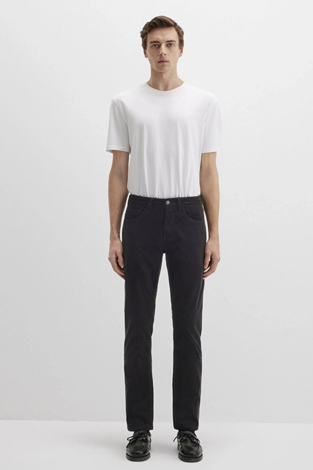 Marcus Siyah Kadife Pantolon