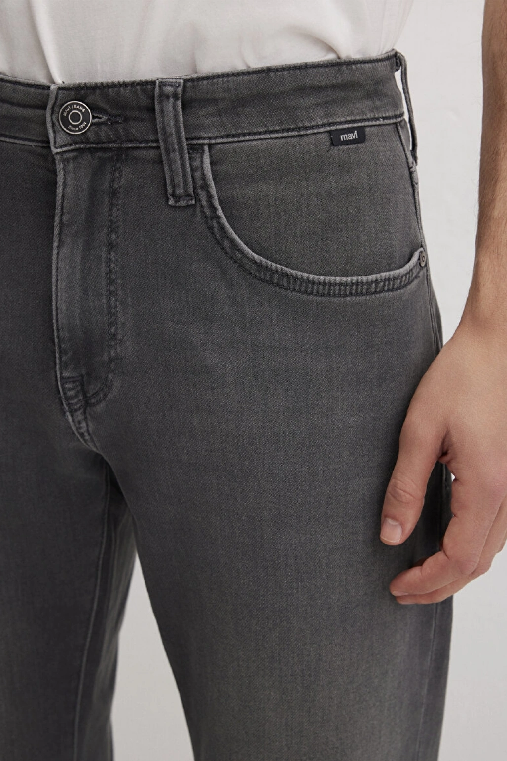 Marcus Sporty Koyu Gri Smoke Jean Pantolon