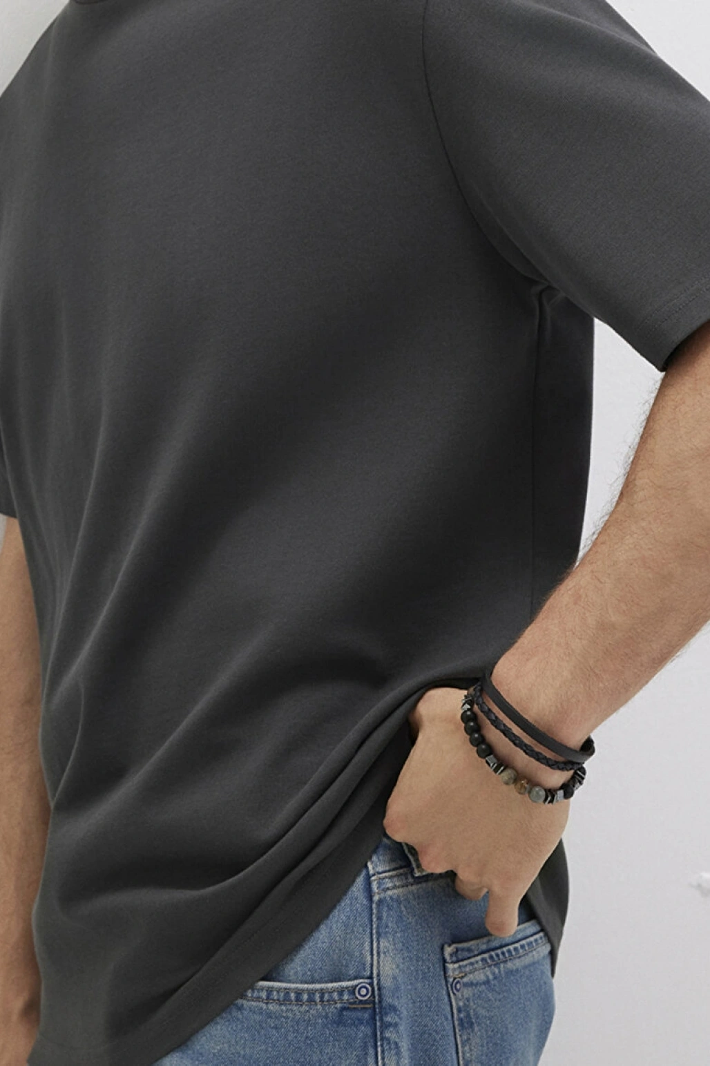 mavi 2li Siyah Bileklik