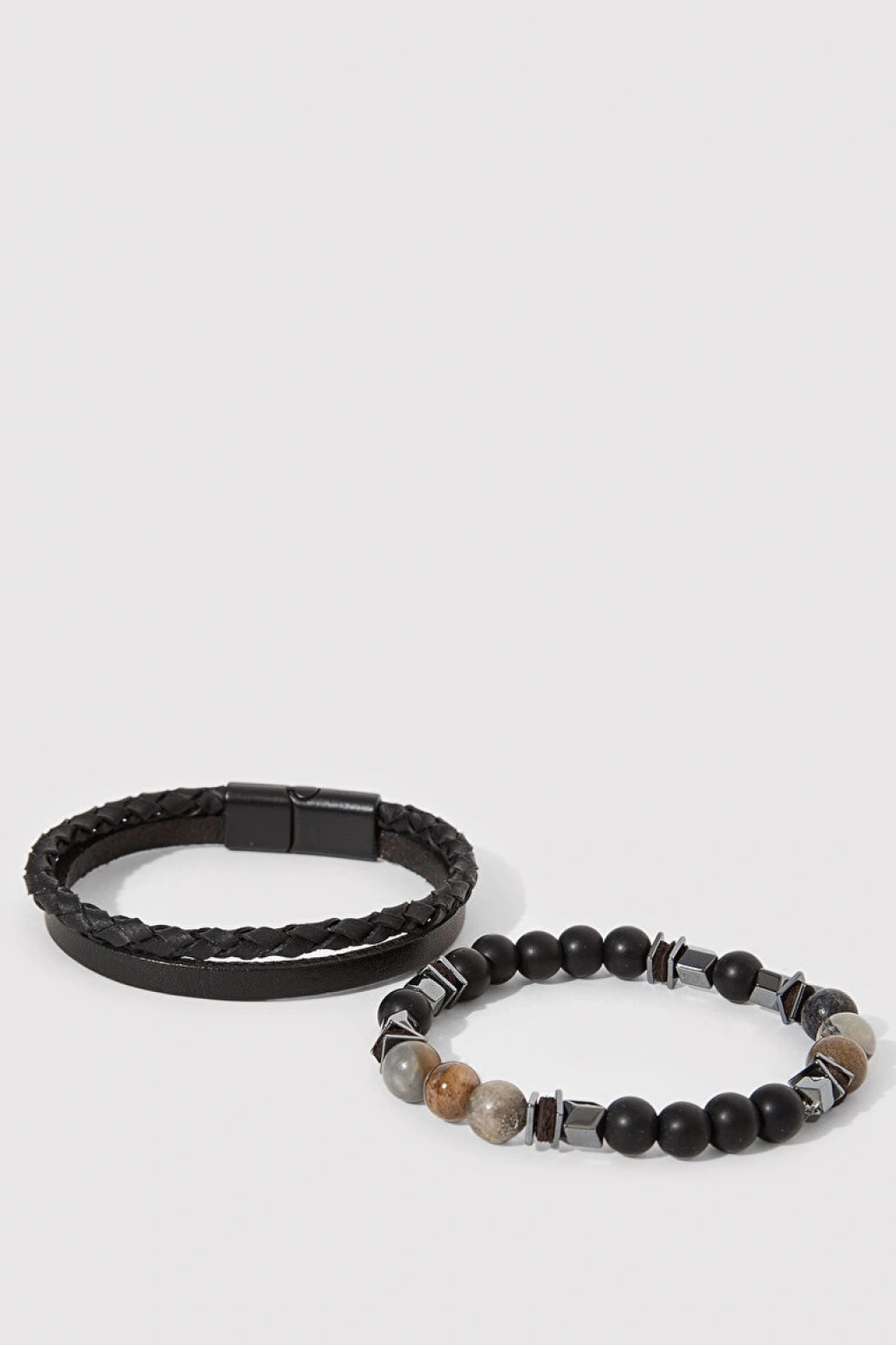 mavi 2li Siyah Bileklik