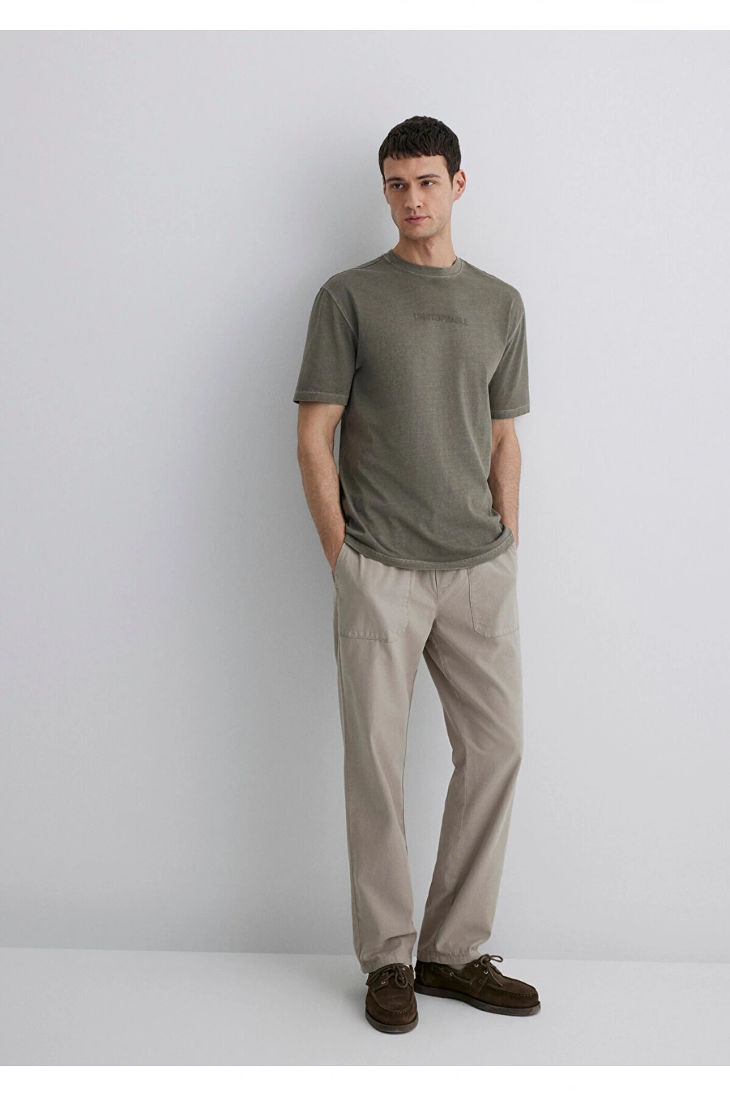 Mavi Bej Liyosel Pantolon