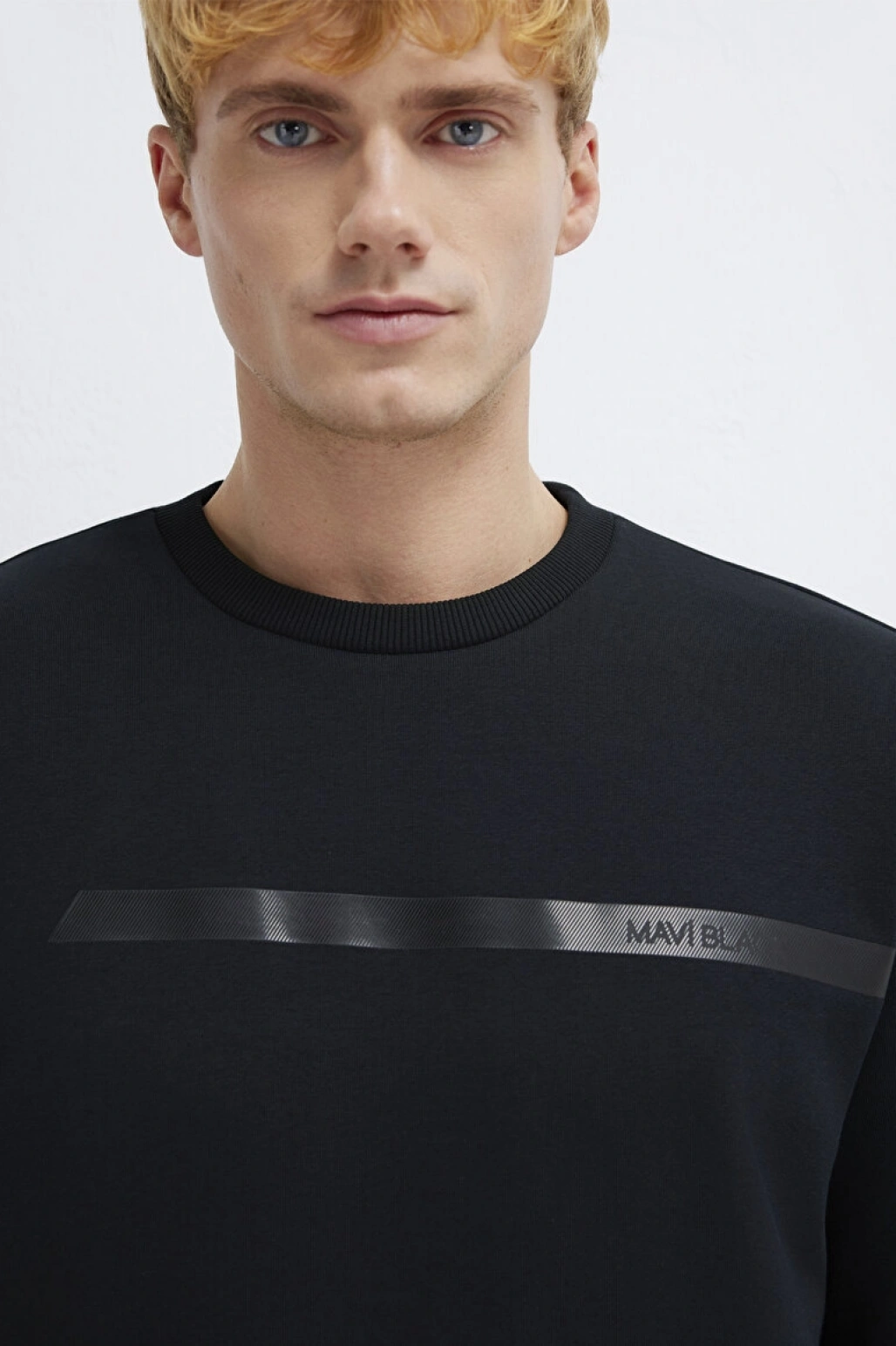 Mavi Black Bisiklet Yaka Siyah Sweatshirt