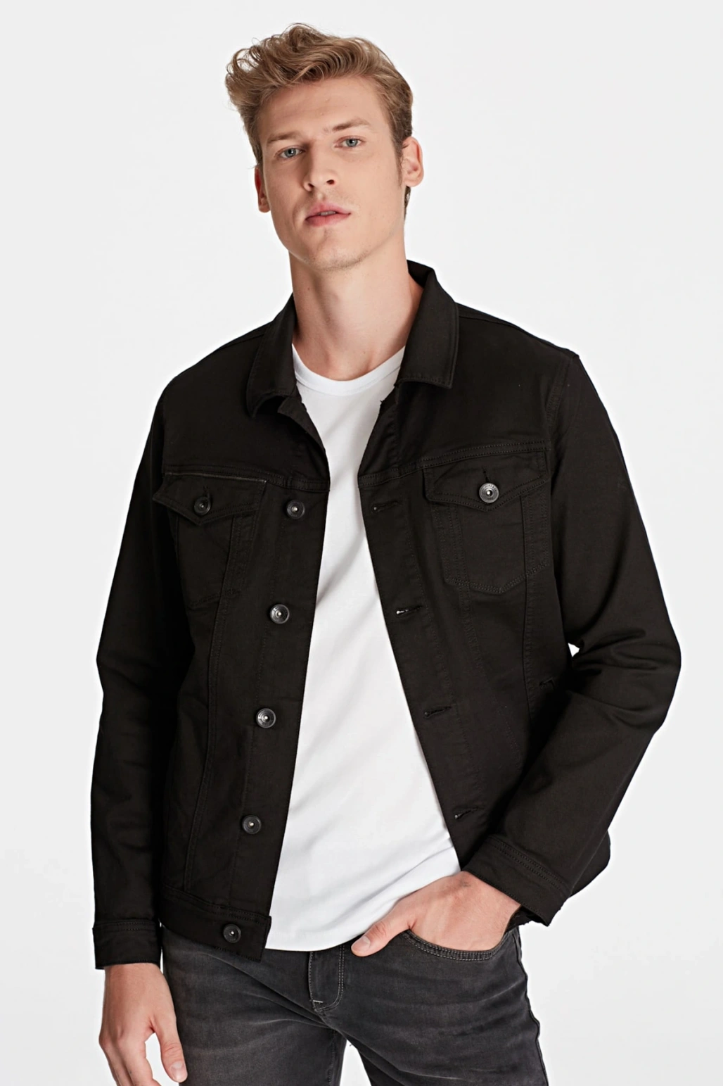Mavi Erkek Frank Siyah Jean Ceket