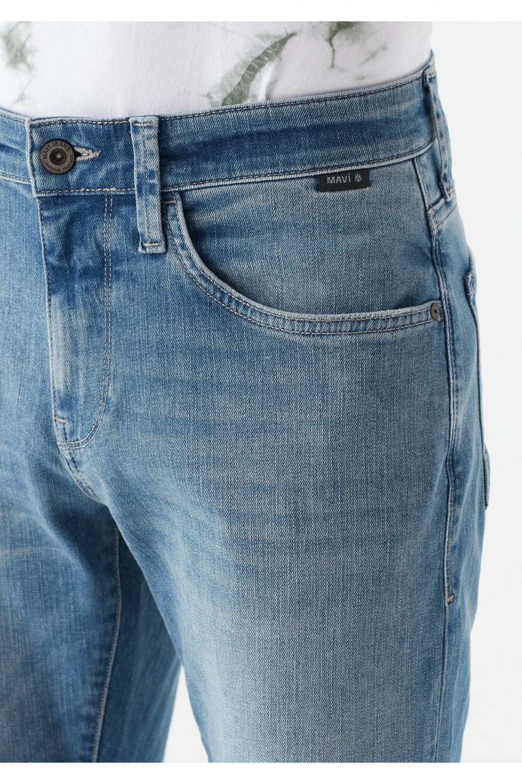 Mavi Erkek Marcus Lt Brushed Mavi Premium Comfort Jean Pantolon