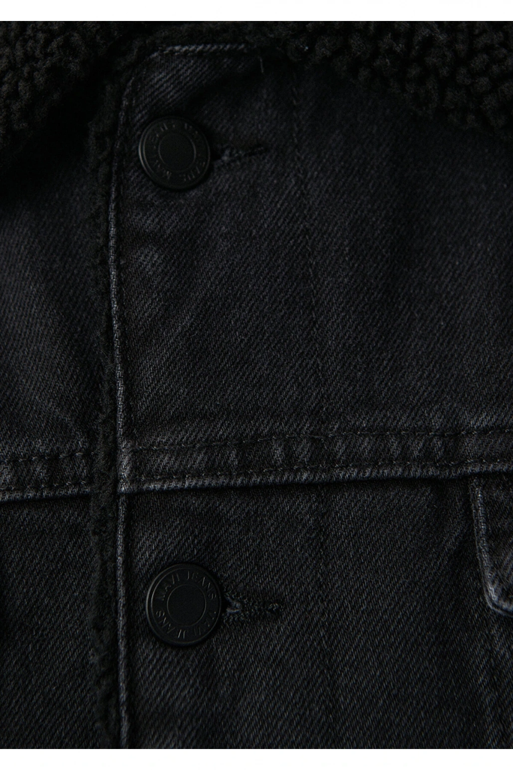 Mavi Frank 90s Gri Sherpa Jean Ceket