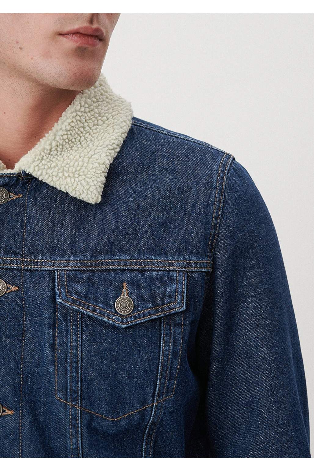 Mavi Frank Rinse Sherpa Jean Ceket