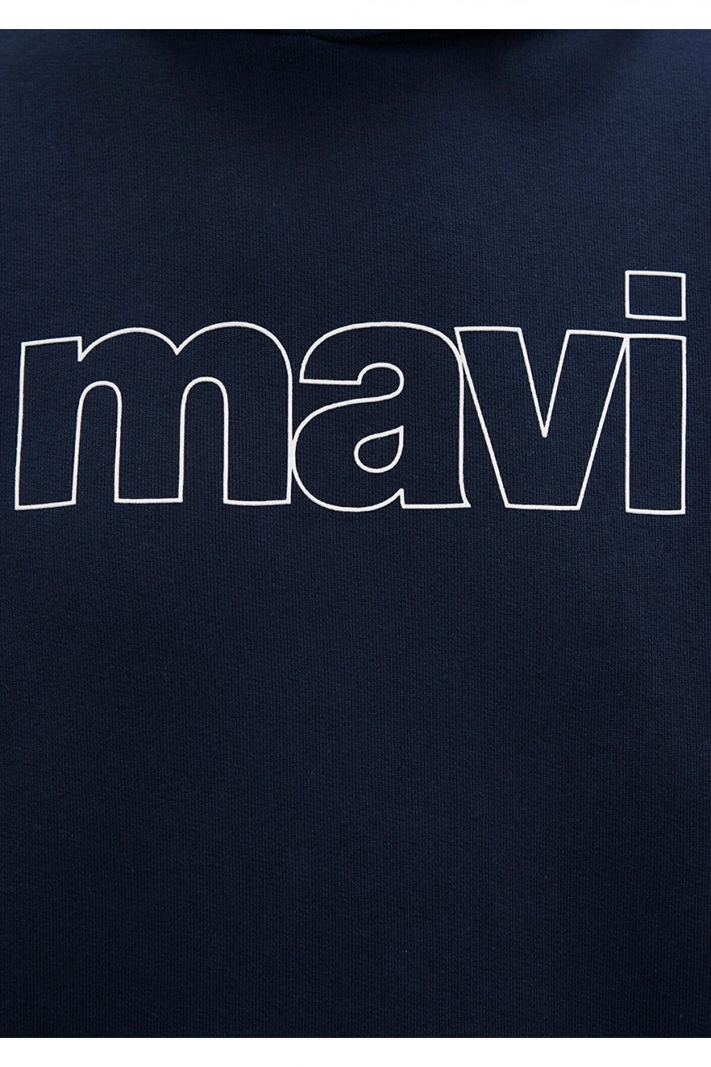 Mavi Logo Baskılı Kapüşonlu Lacivert Sweatshirt
