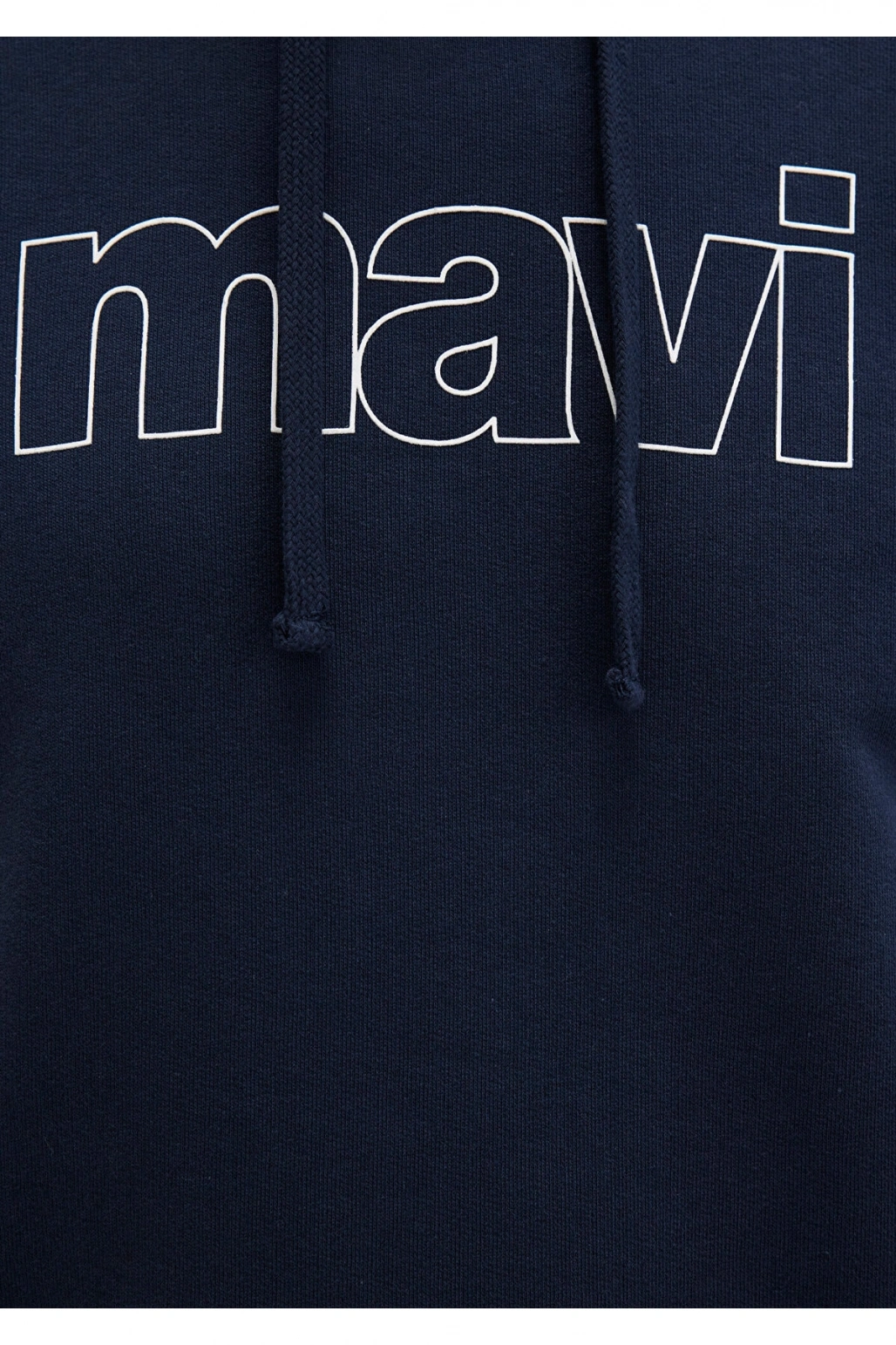 Mavi Logo Baskılı Kapüşonlu Lacivert Sweatshirt