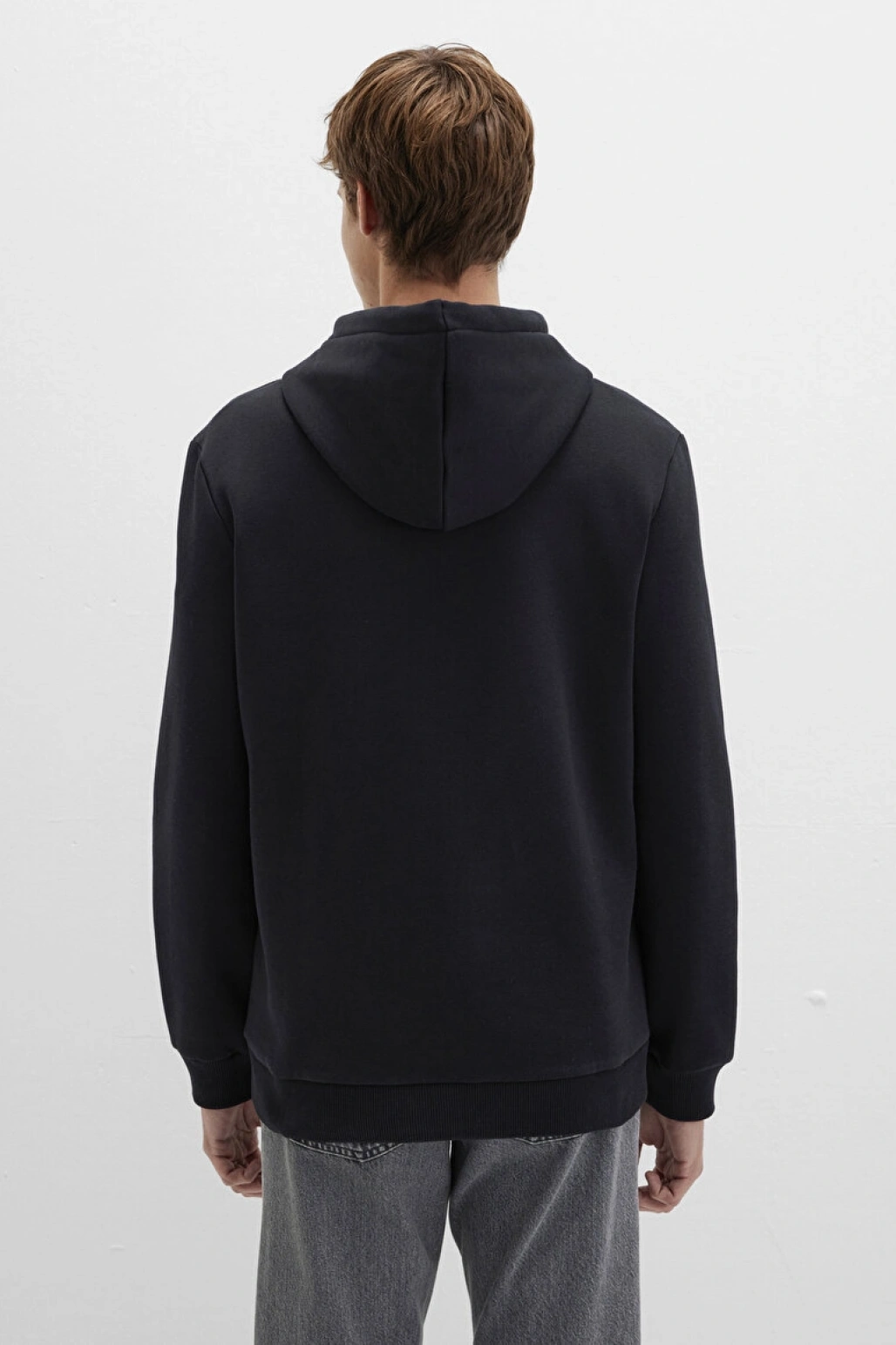 Mavi Logo Baskılı Kapüşonlu Siyah SWEATSHIRT