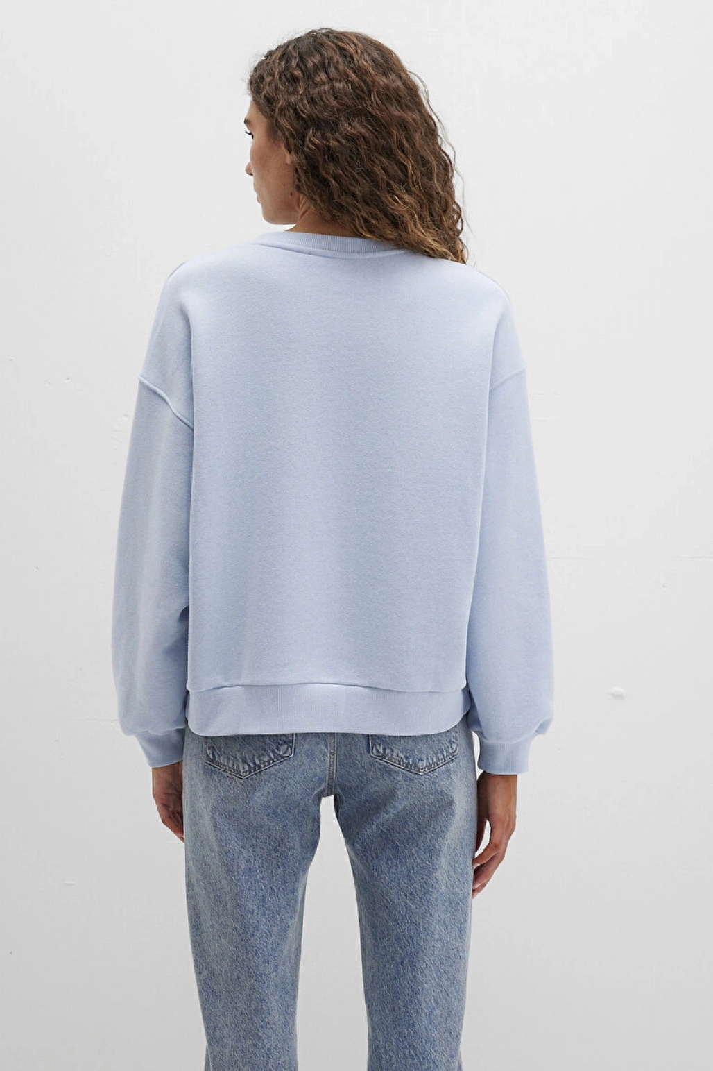 Mavi Logo Baskılı Mavi Sweatshirt