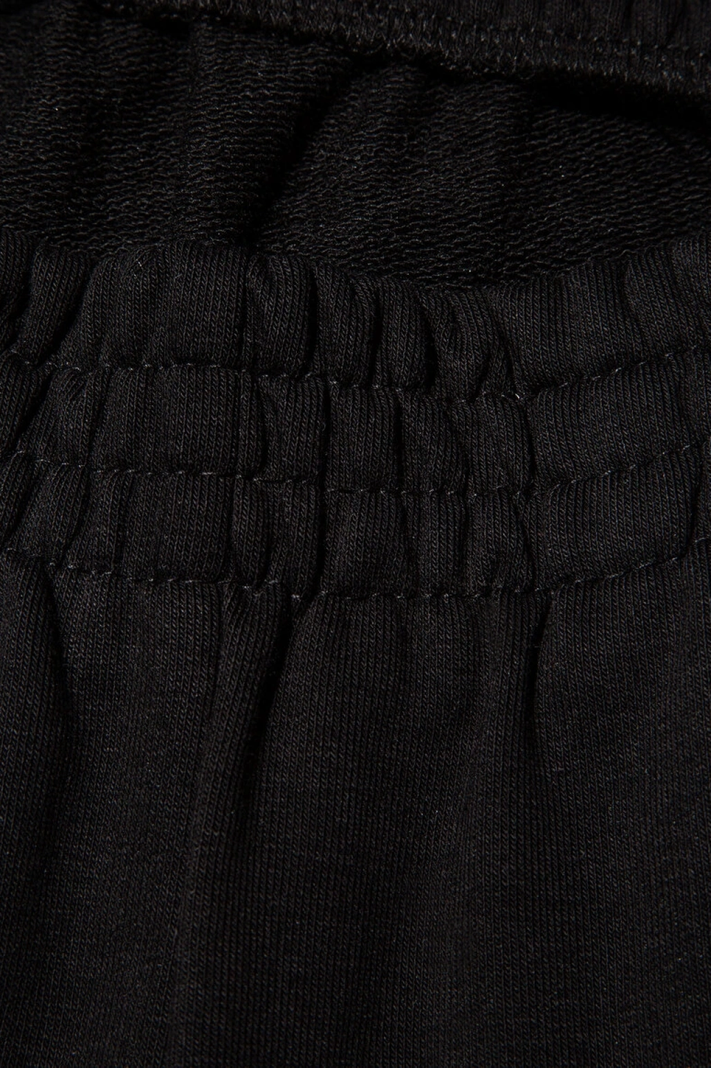 Mavi Logo Baskılı Siyah Eşofman Altı