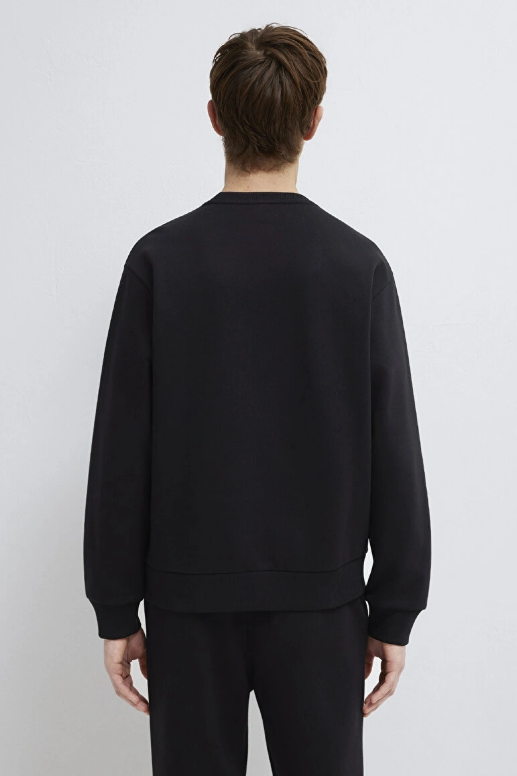 Mavi Logo Baskılı Siyah Sweatshirt