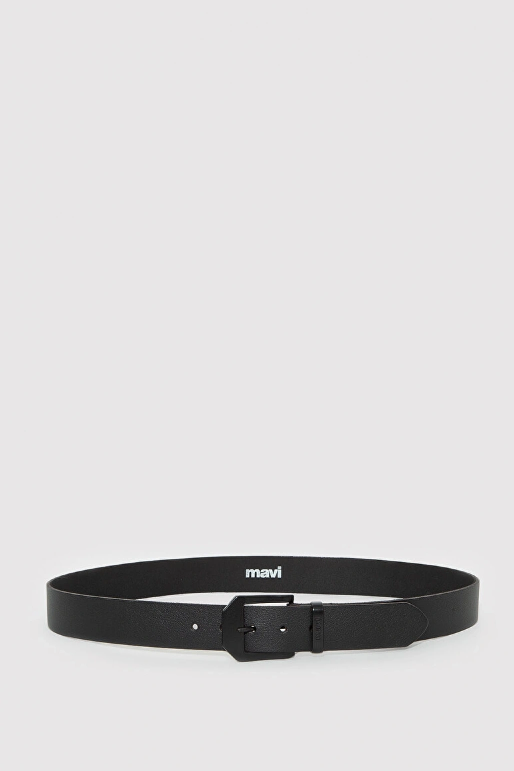 Mavi Siyah Deri Kemer