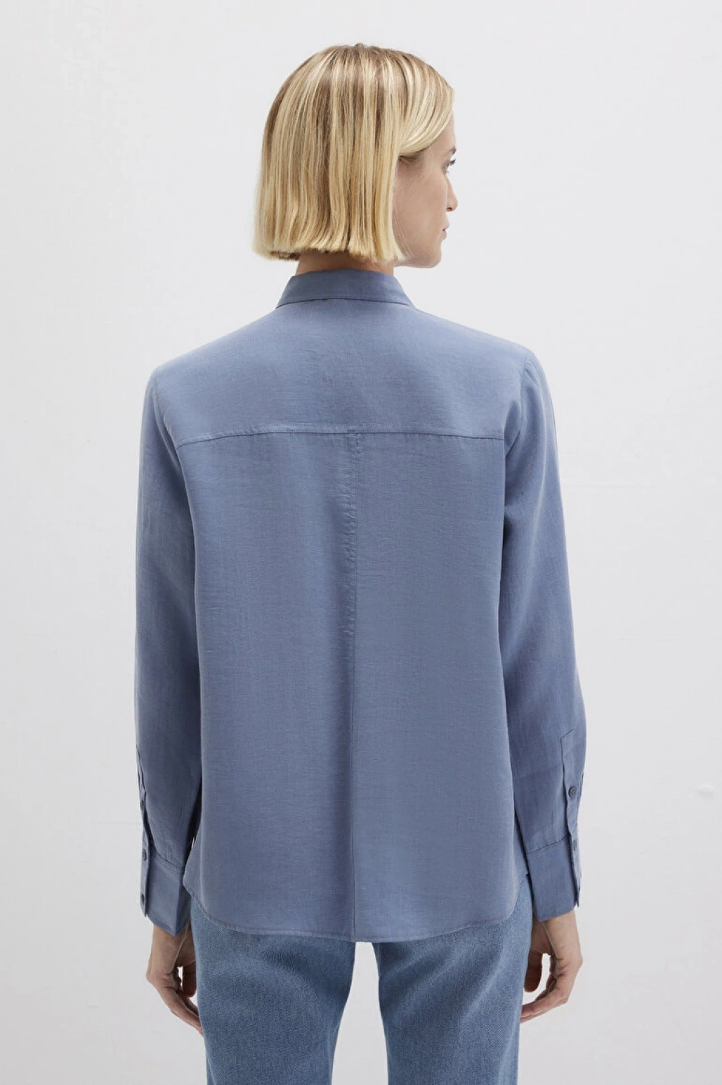 Mavi (TENCEL™) Liyosel Gömlek