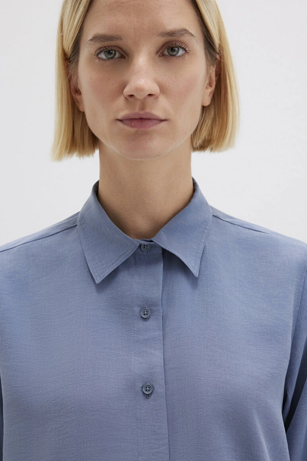 Mavi (TENCEL™) Liyosel Gömlek