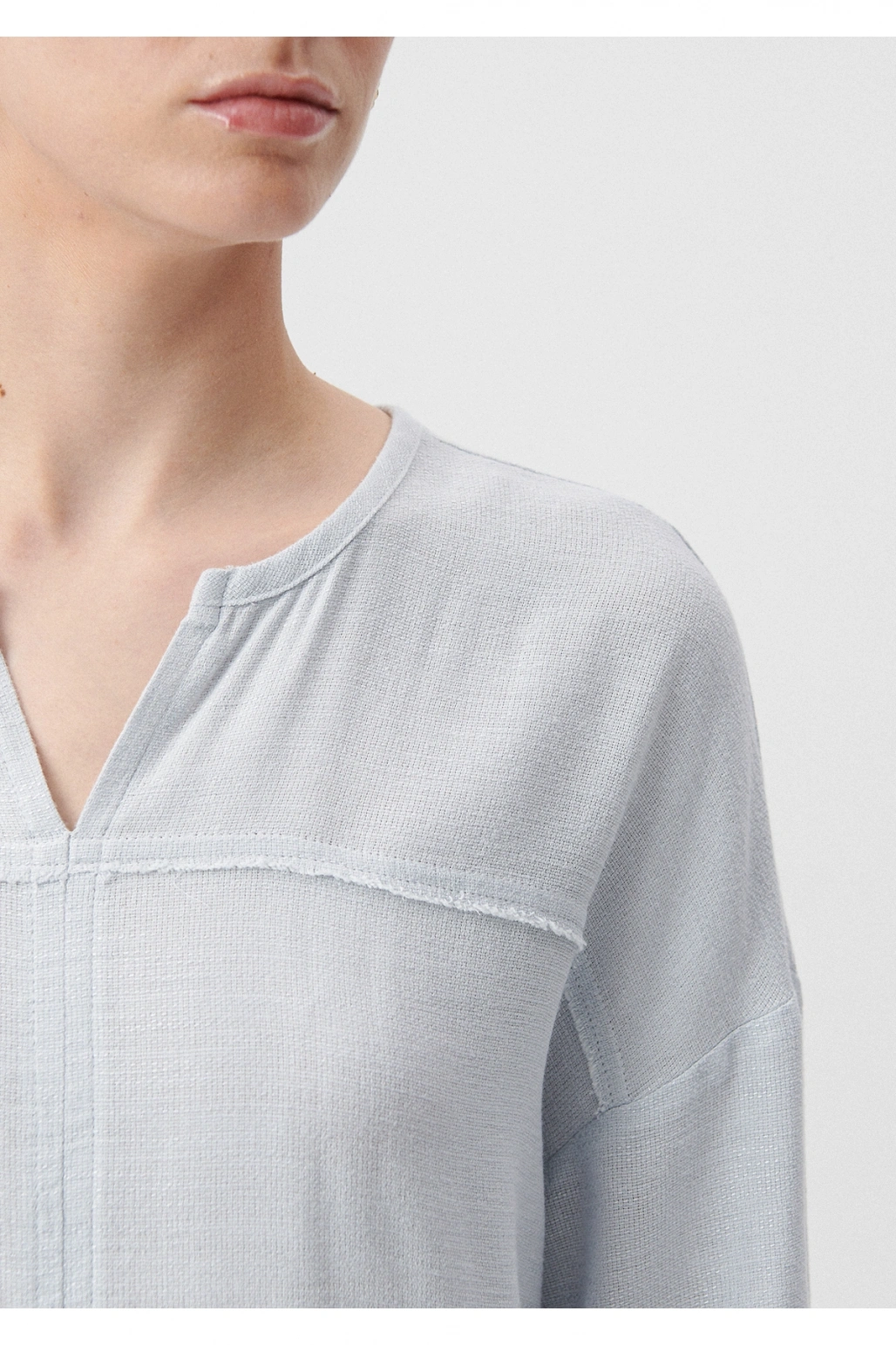 Mavi Uzun Kollu Bluz