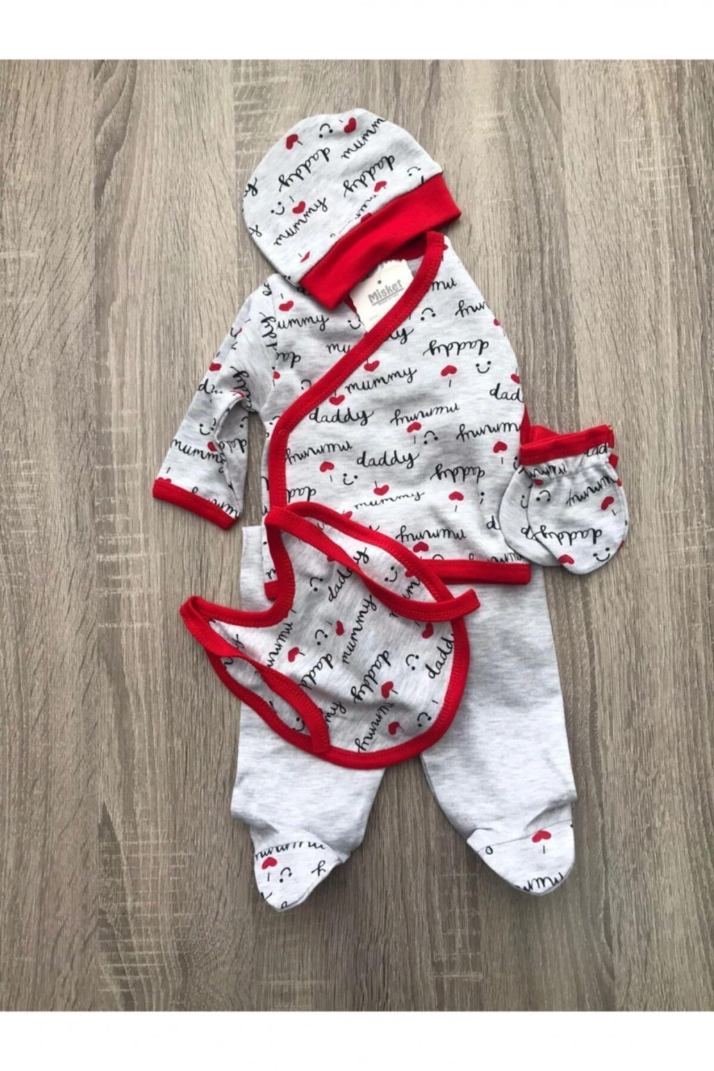 Misket Bebek Yenidoğan Pamuklu Set