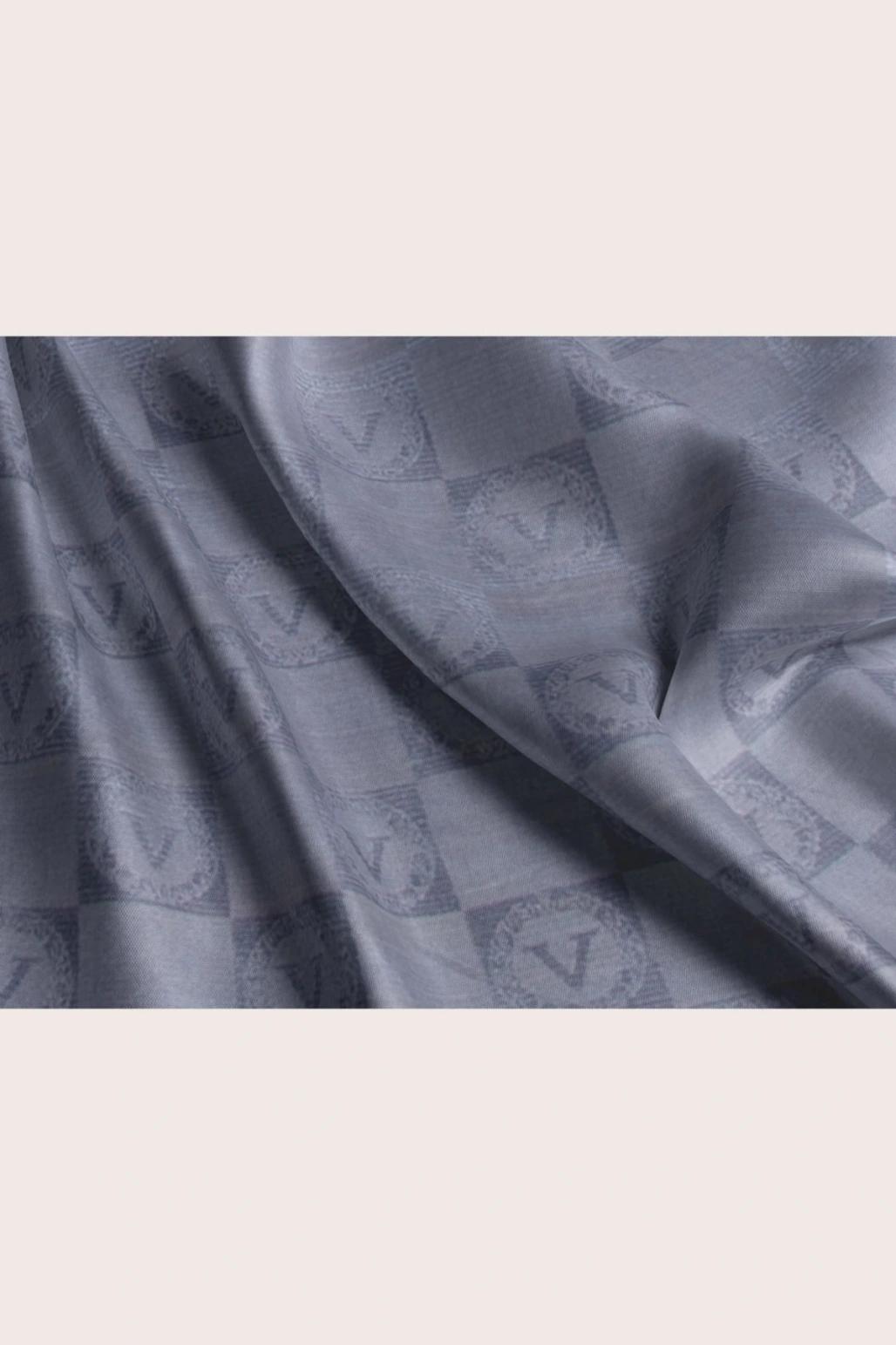 MONOGRAM ŞAL  - %57 İPEK %43 PAMUK