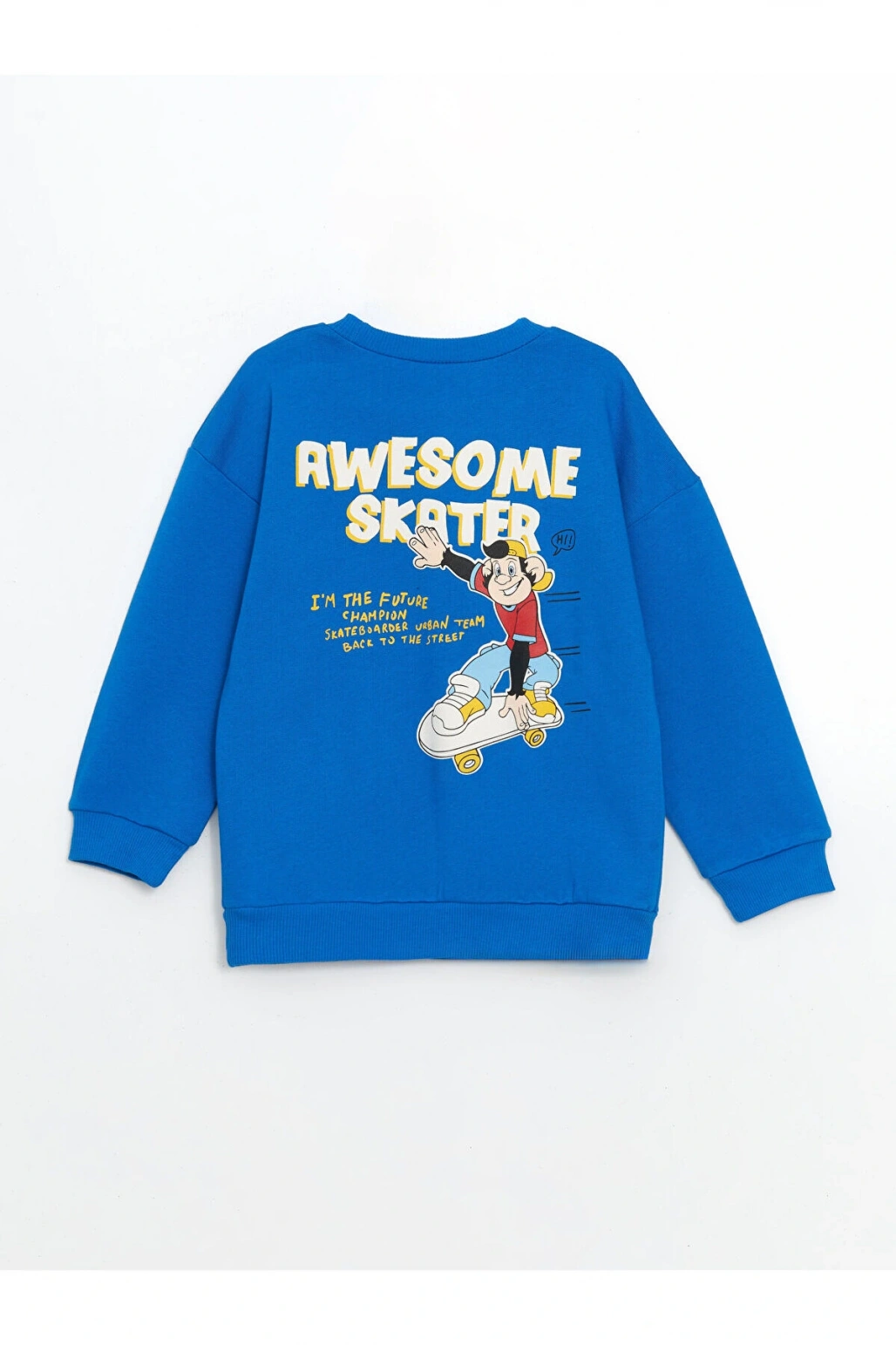 Nostaljik Maymun Baskılı Erkek Çocuk Sweatshirt