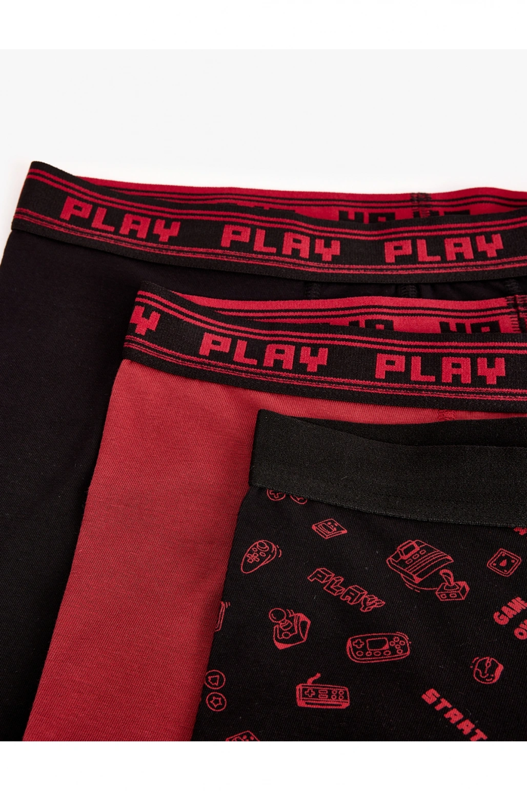 Oyun Baskılı Pamuklu 3lü Boxer Seti