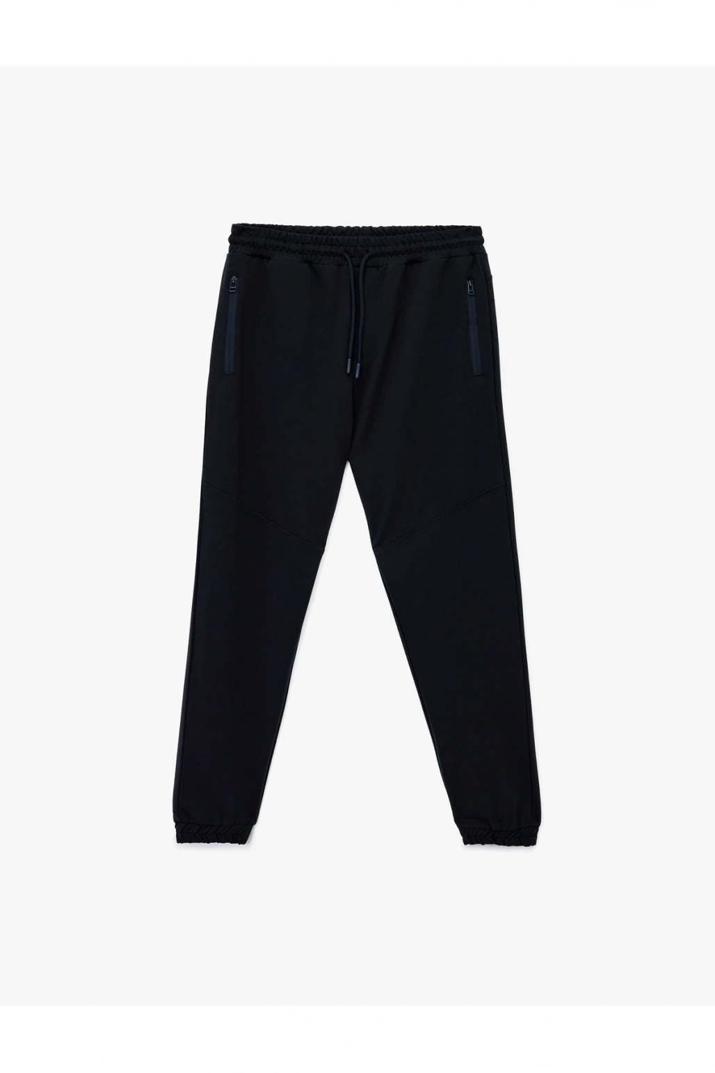 Pamuklu Fermuarlı Cepli Beli Bağcıklı Jogger Eşofman Altı