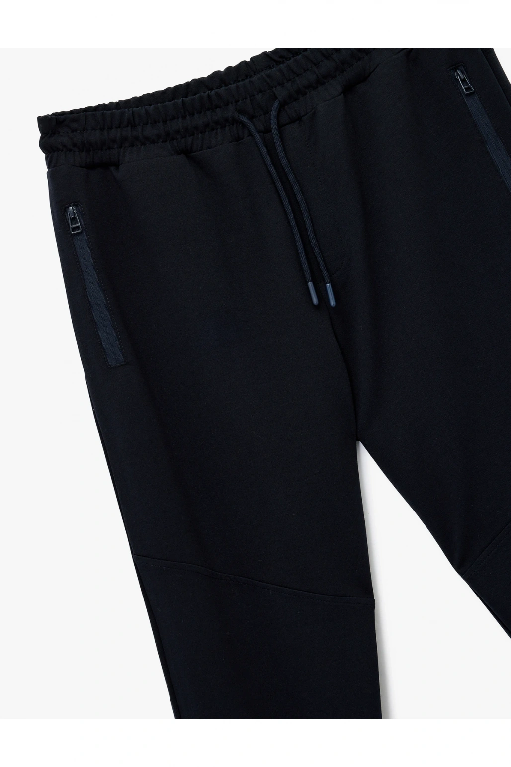 Pamuklu Fermuarlı Cepli Beli Bağcıklı Jogger Eşofman Altı