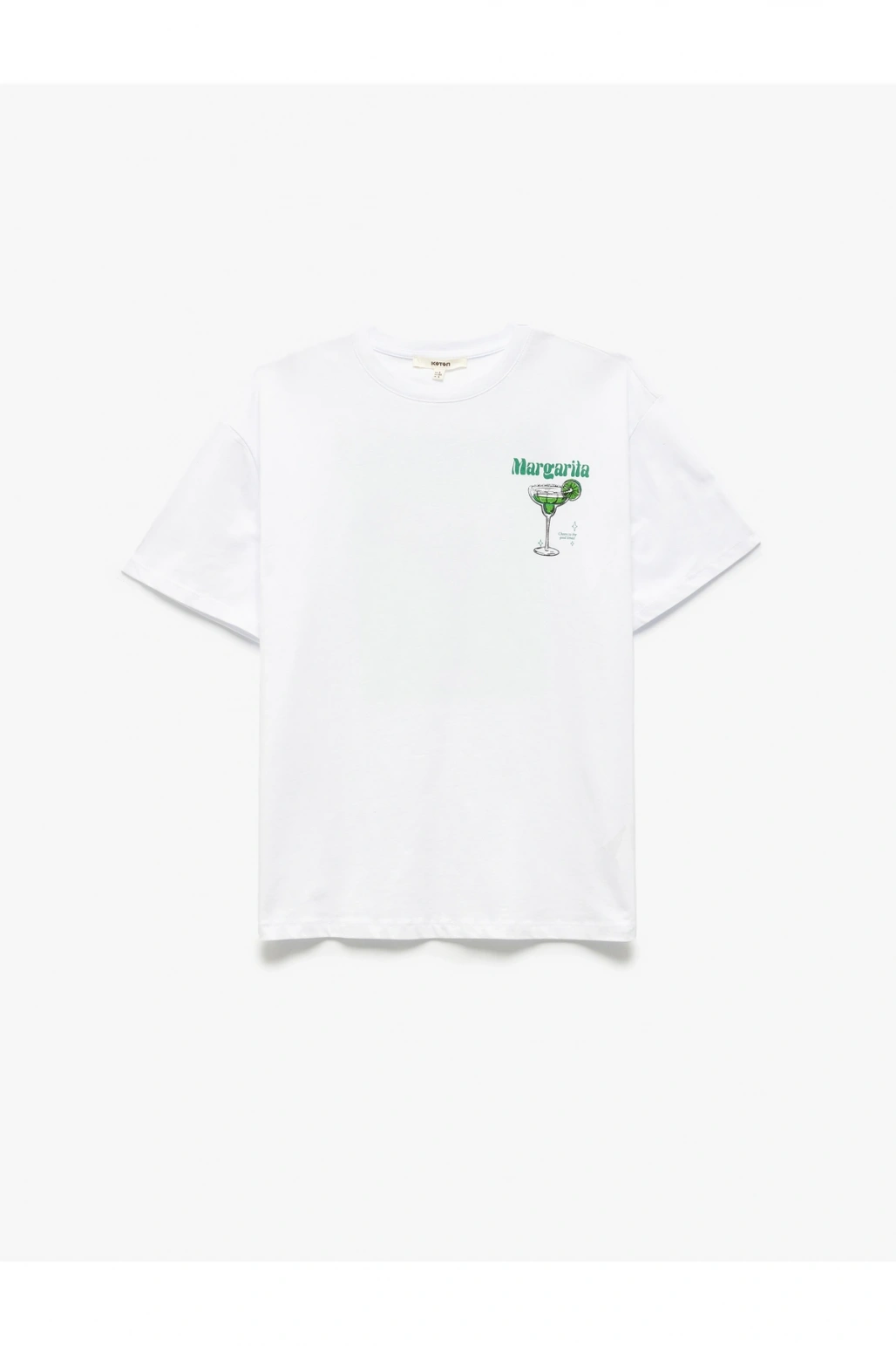 Pamuklu Kısa Kollu Beyaz Kadın T-Shirt 5SAK50126EK