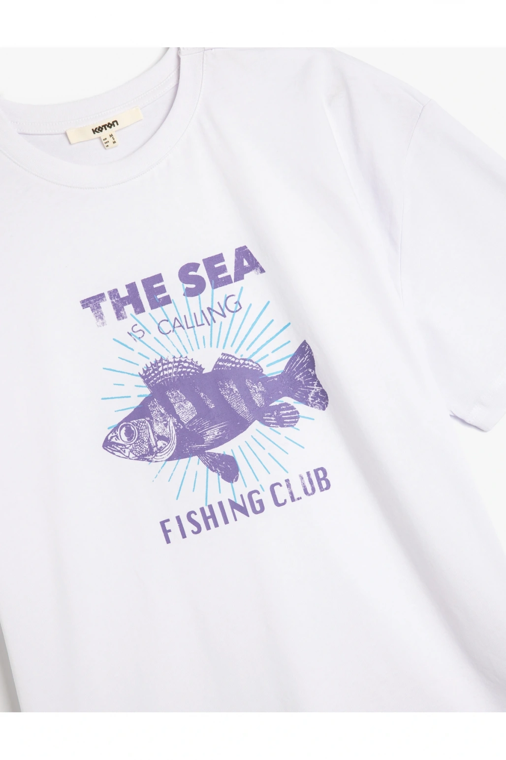 Pamuklu Kısa Kollu Bisiklet Yaka Beyaz Kadın T-Shirt 5SAK50128EK