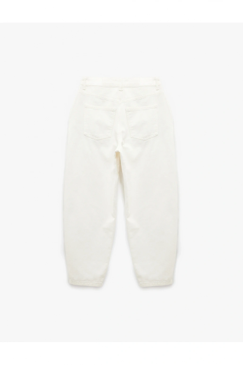 Pamuklu Yüksek Bel Rahat Kesim Balon Fit Pantolon