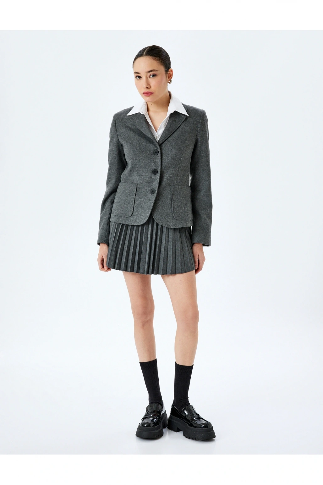 Pileli Basic Mini Etek